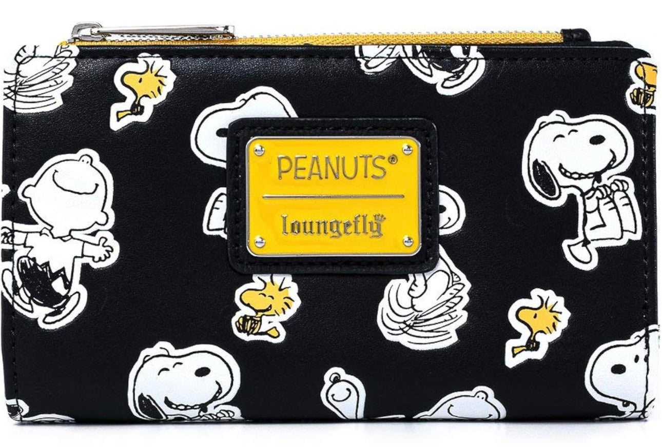 Loungefly Peanuts Snoopy and Woodstock All Over Print Wallet