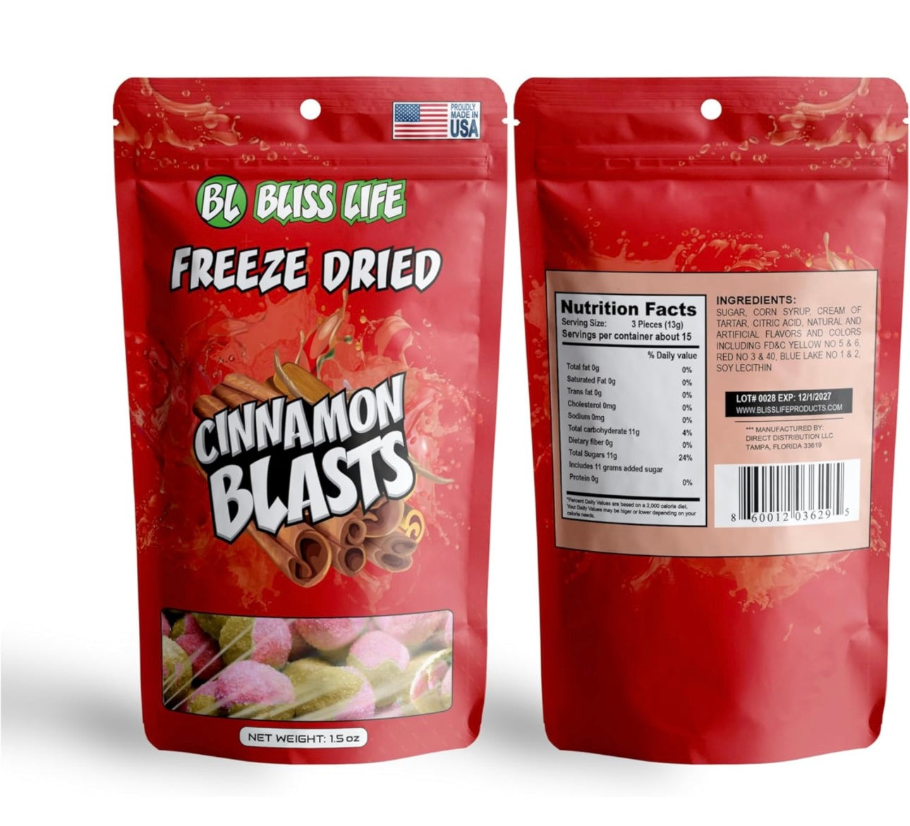 Bliss Life Freeze Dried Cinnamon Blasts