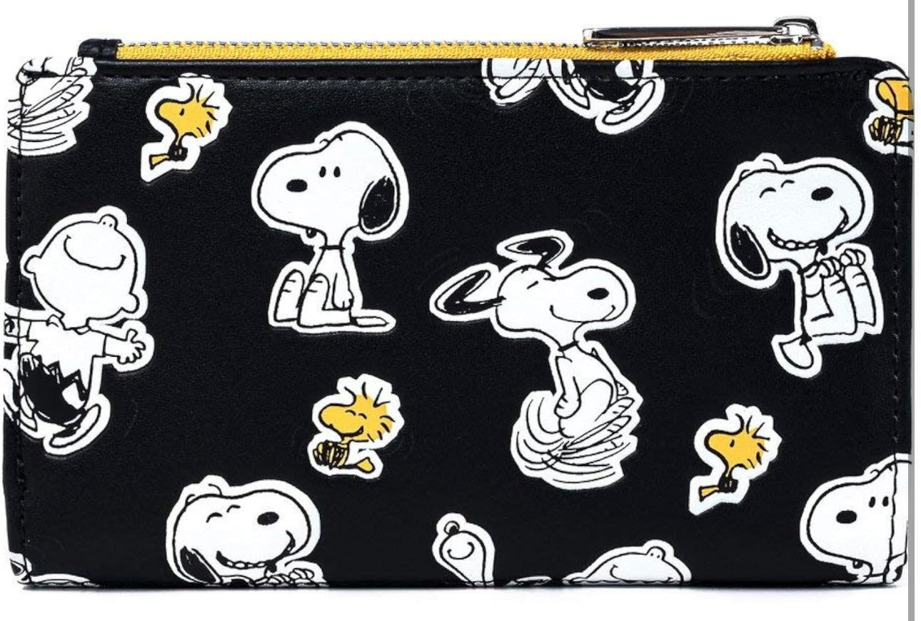 Loungefly Peanuts Snoopy and Woodstock All Over Print Wallet