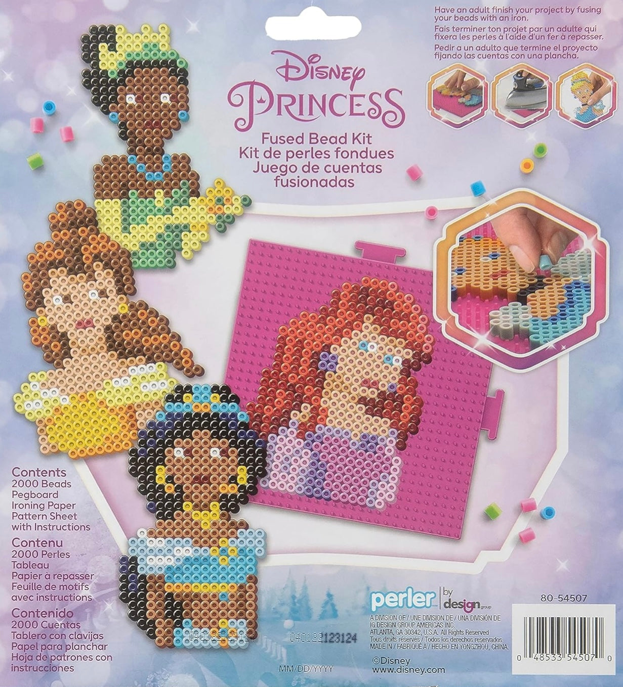 Perler Disney Princesses Fused Bead Craft Activity Kit