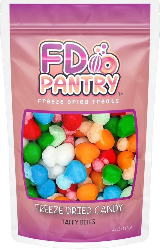 Freeze Dried Air Taffy Bites Crunchy Candy