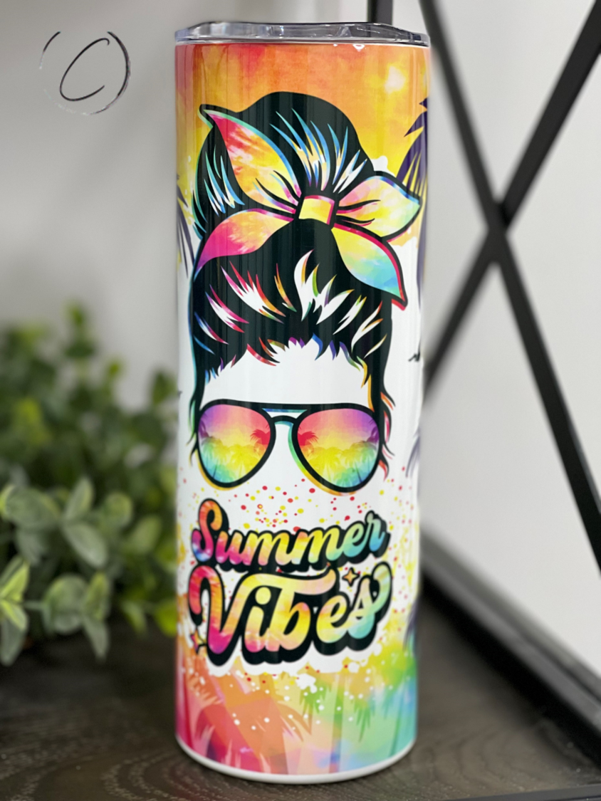 Groovy Summer Vibes 20oz Skinny Tumbler