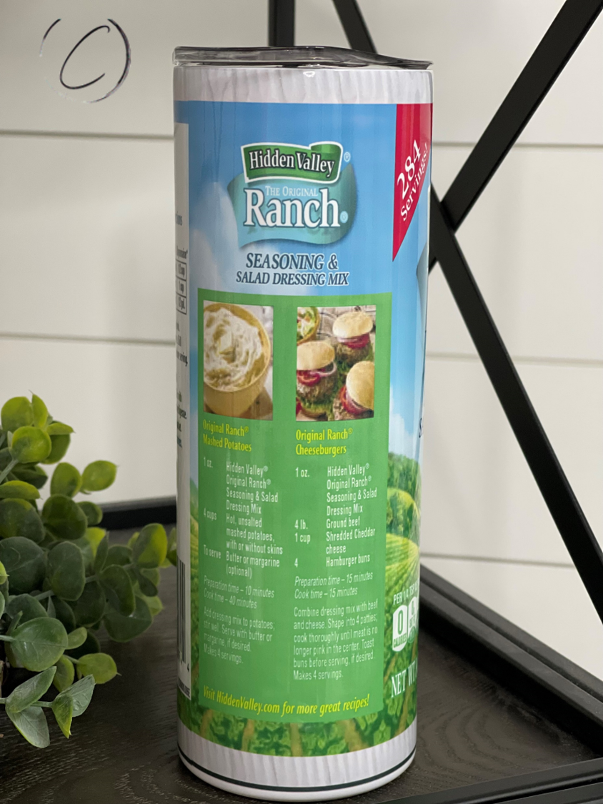 Hidden Valley Ranch 20oz Skinny Tumbler