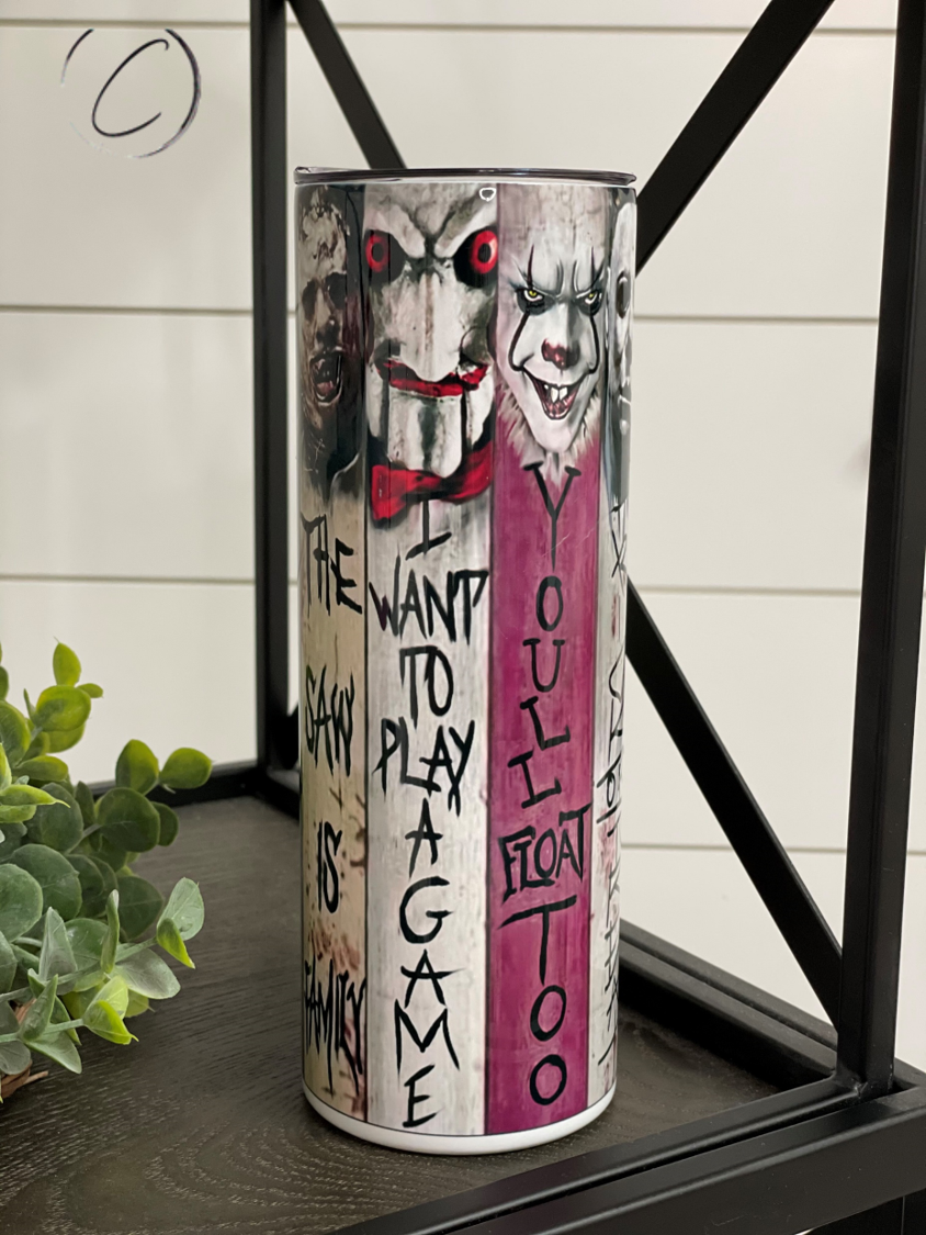 Horror Squad 20oz Skinny Tumbler