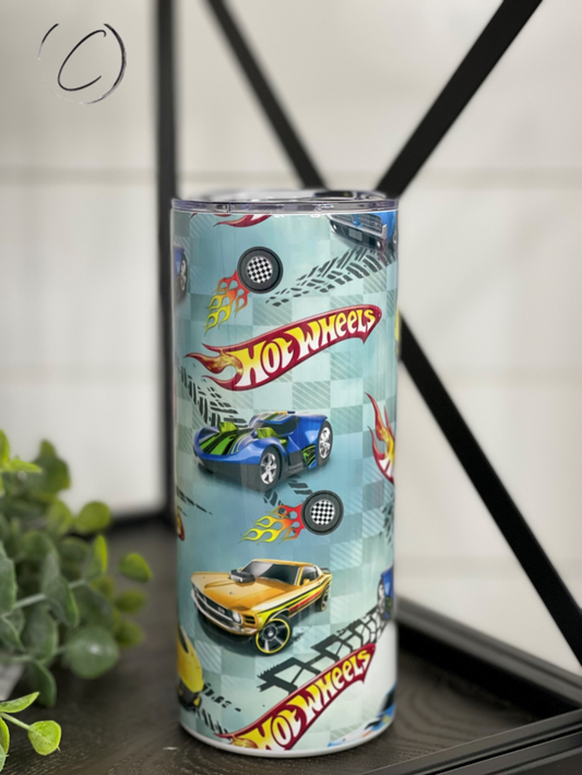 Hot Wheels 15oz Kids Skinny Tumbler