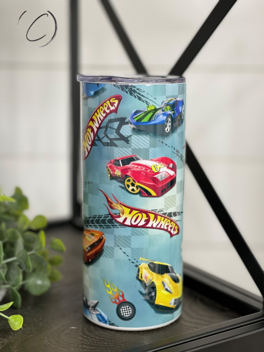 Hot Wheels 15oz Kids Skinny Tumbler