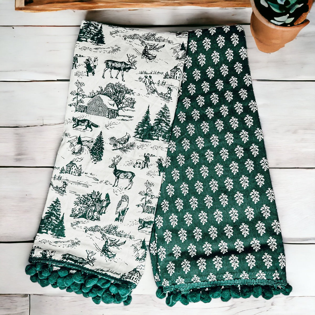 Forest Green Towels