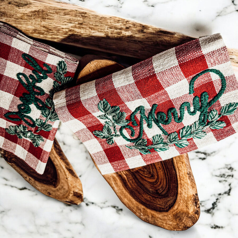 Holiday Charcuterie & Tartan Towel Set