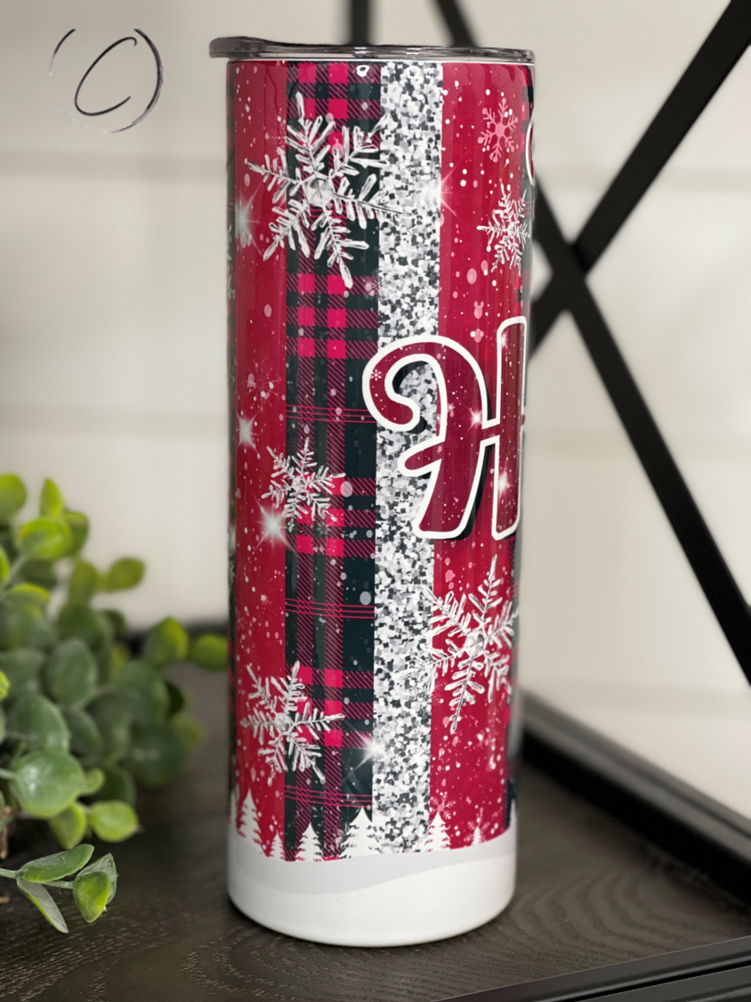 Jack Skellington Ho Ho Ho 20oz Skinny Tumbler