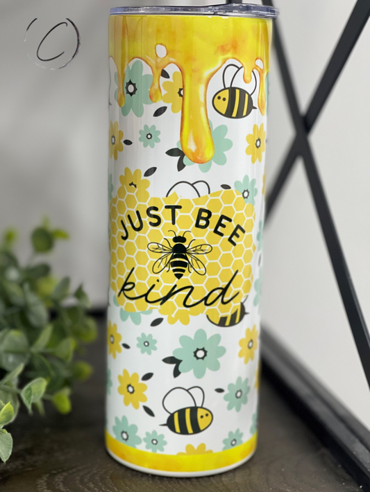 Just Bee Kind 20oz Skinny Tumbler