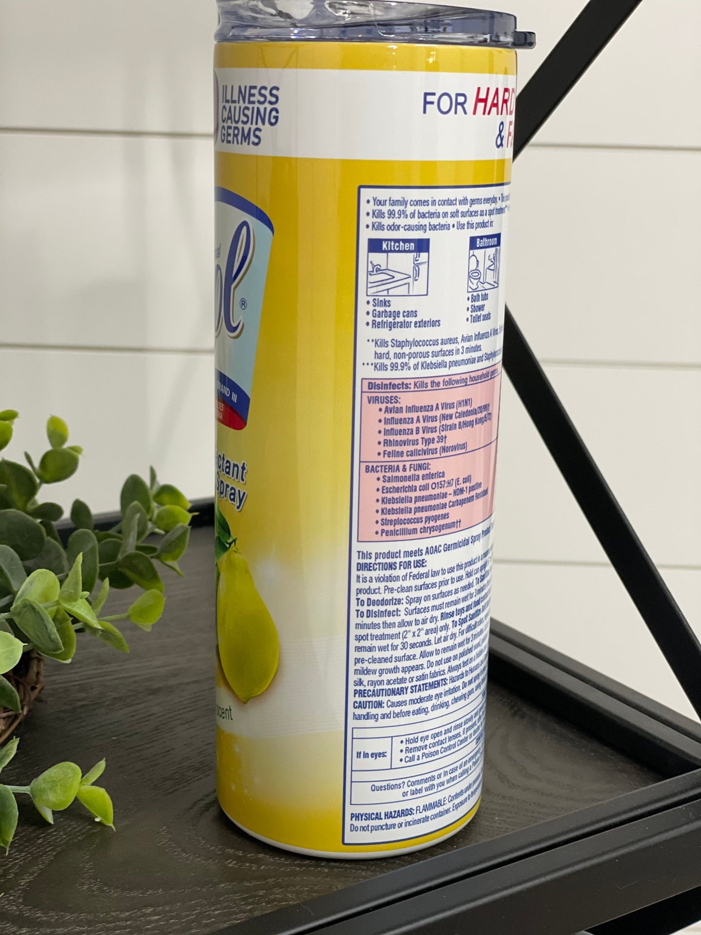 Lysol Lemon Breeze Scent 20oz Skinny Tumbler