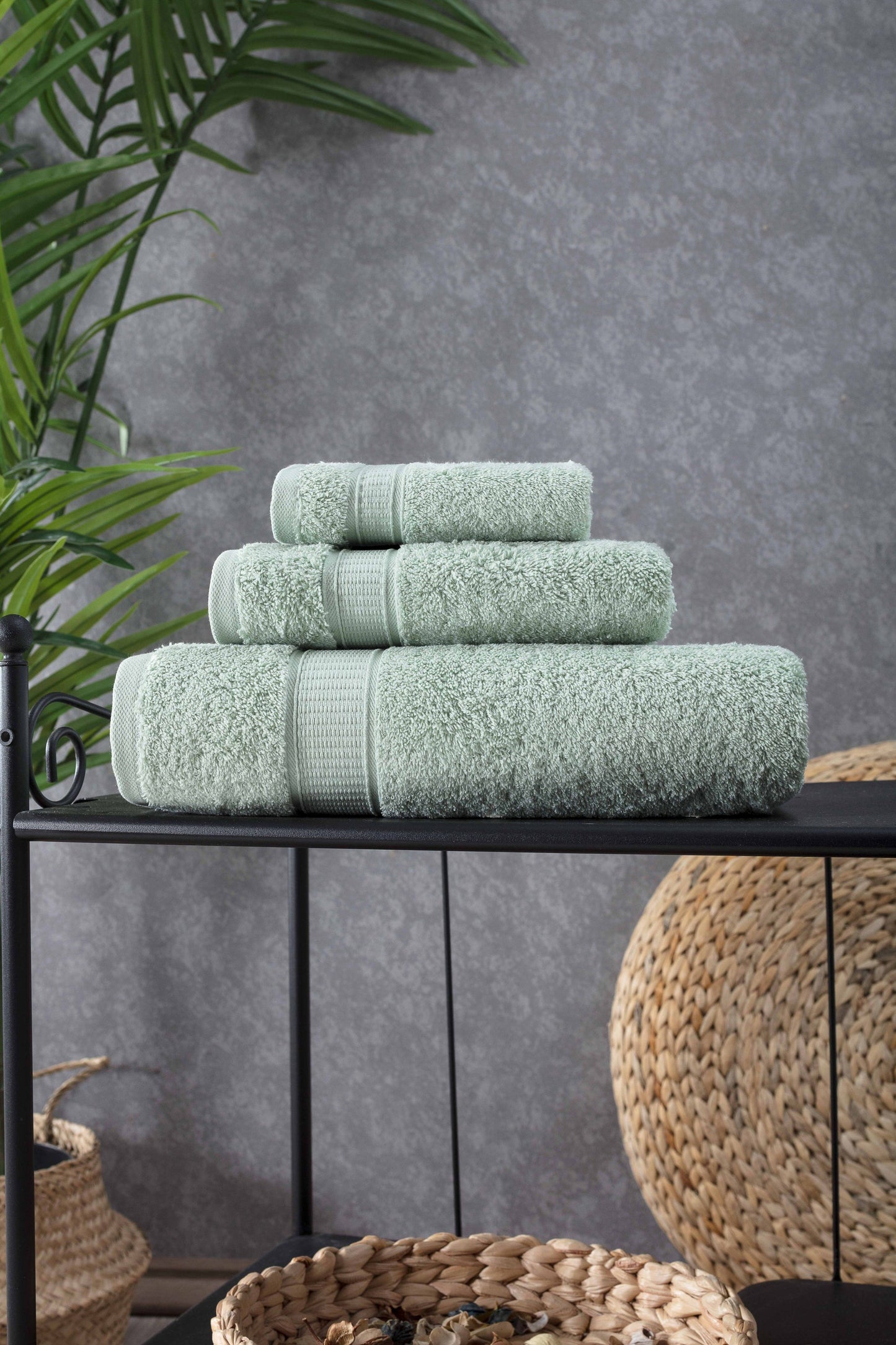 Turkish Cotton Bath Towel Set of 3