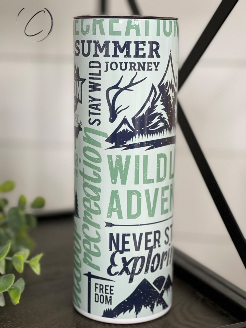 Outdoor Adventures 20oz Skinny Tumbler