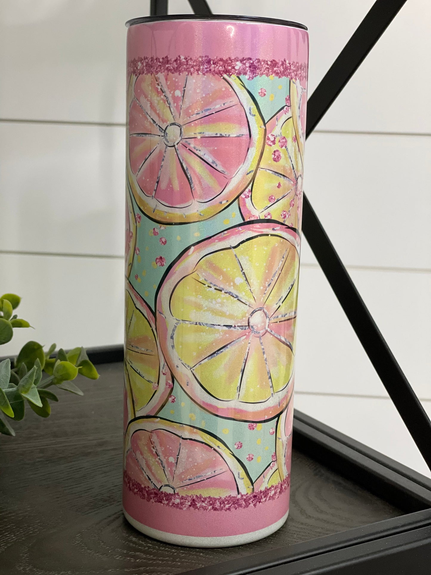 Pink Lemonade 20oz Shimmer Skinny Tumbler