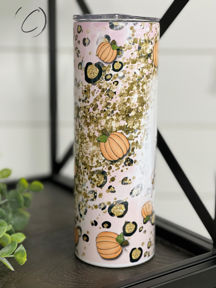 Pumpkin Spice Junkie 20oz Skinny Tumbler