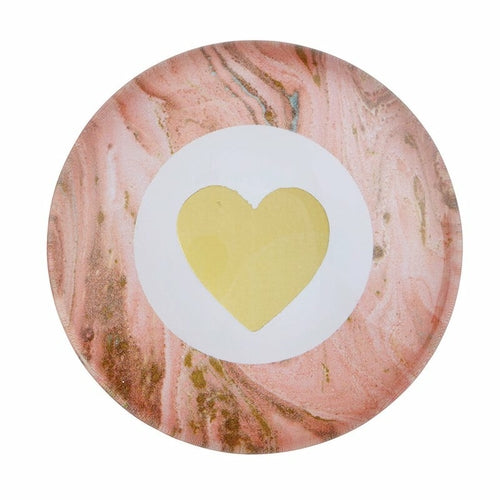 Round Glass Magnets | Metallic Gold Text | 10 Options Mix and Match