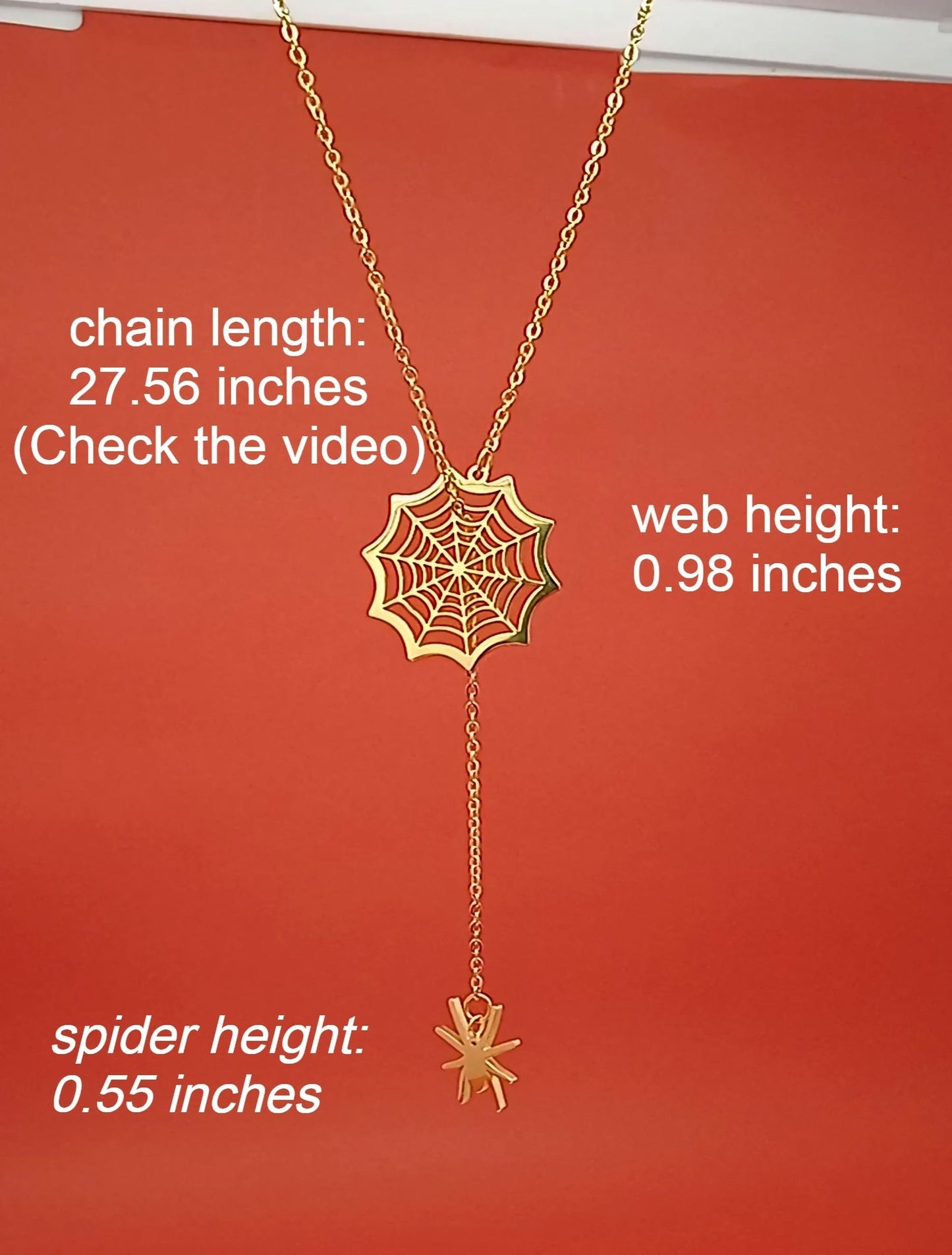 Spider Web Halloween Gift Necklaces | Sterling Silver Gold Halloween