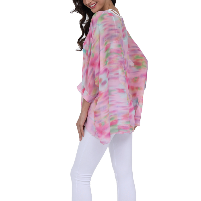 Womens Unicorn Pink Chiffon Top