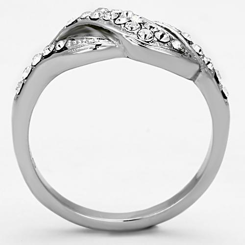 Women Stainless Steel Synthetic Crystal Rings