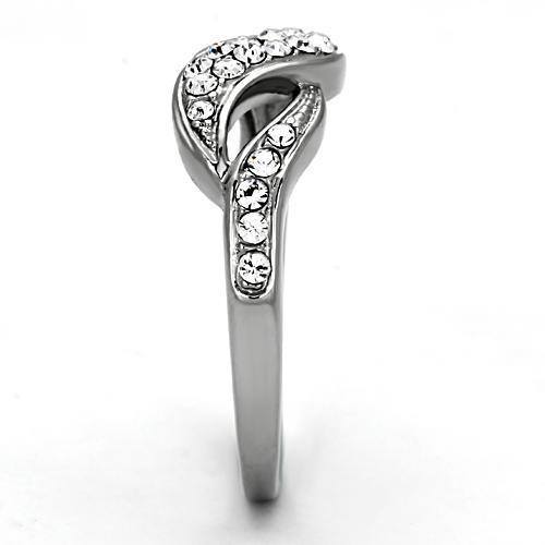 Women Stainless Steel Synthetic Crystal Rings