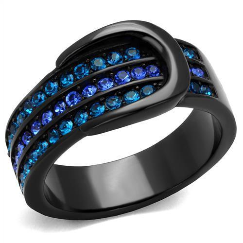 Women Stainless Steel Synthetic Crystal Rings