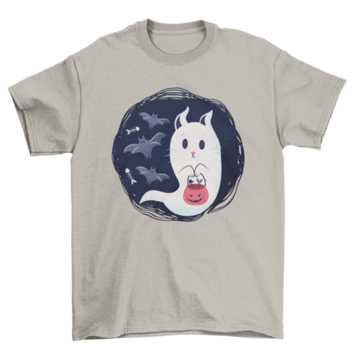 Ghost cat t-shirt