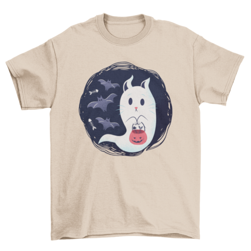 Ghost cat t-shirt