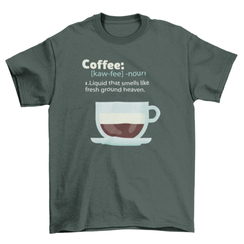 Coffee definition t-shirt