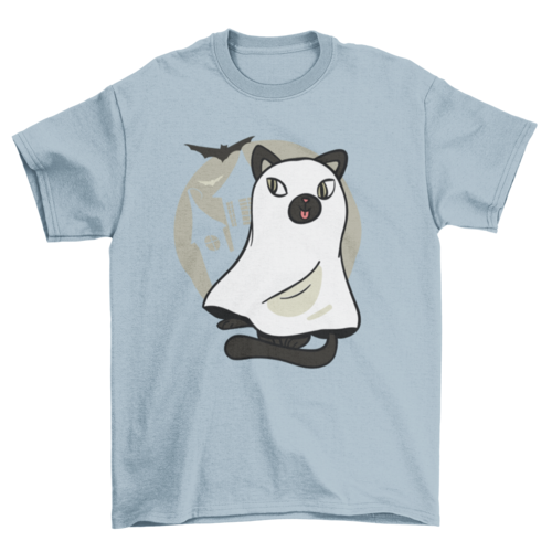 Cute cat ghost t-shirt