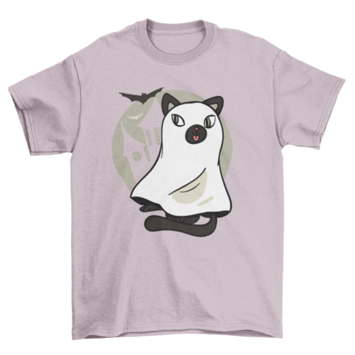 Cute cat ghost t-shirt