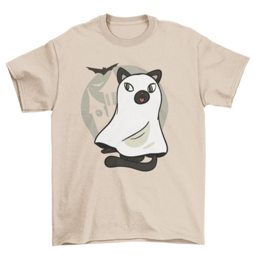 Cute cat ghost t-shirt