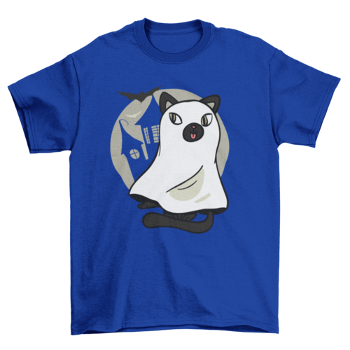 Cute cat ghost t-shirt