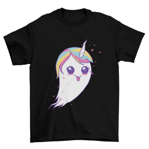 Unicorn ghost t-shirt design