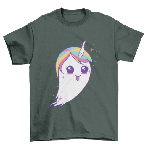 Unicorn ghost t-shirt design