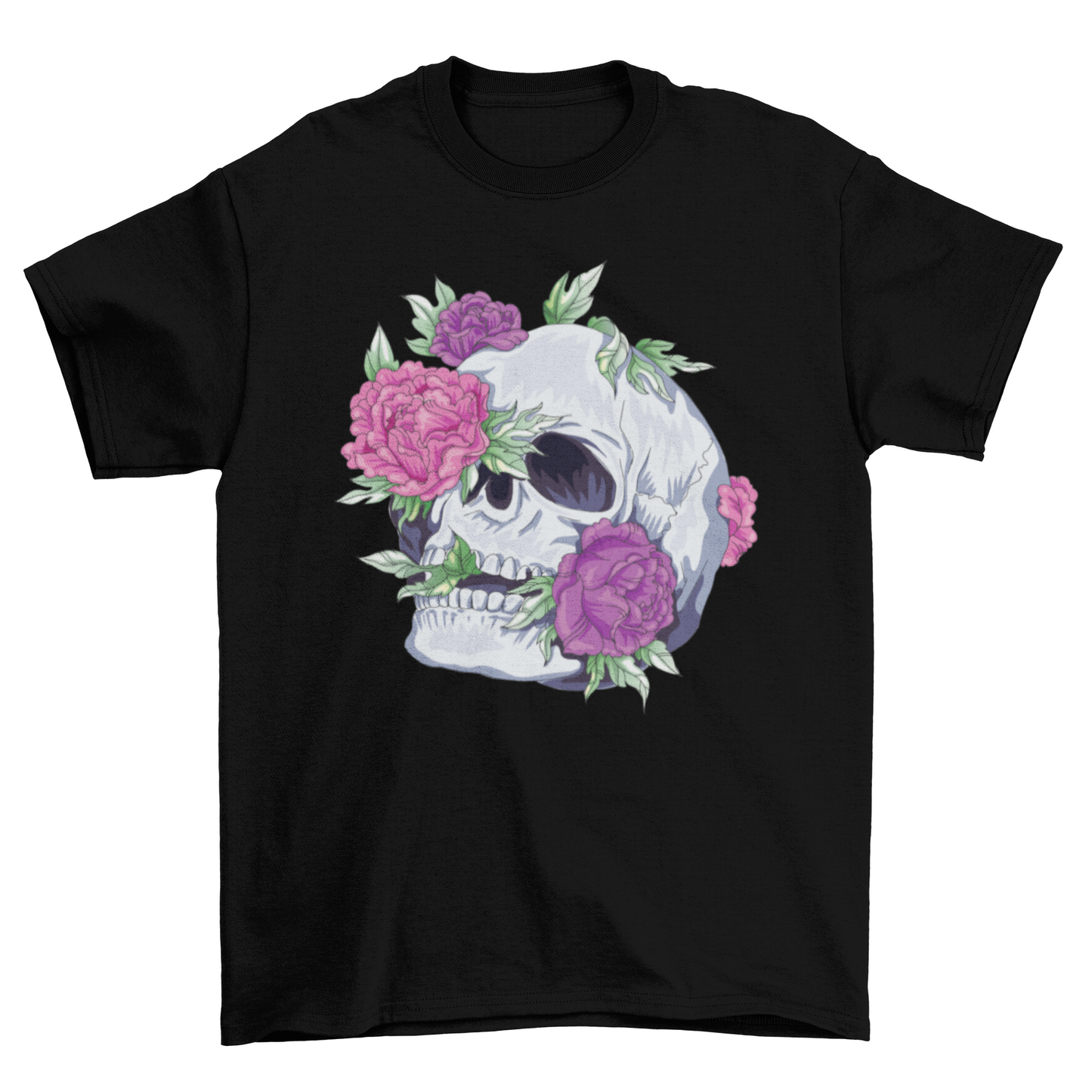 Flowers skull t-shirt