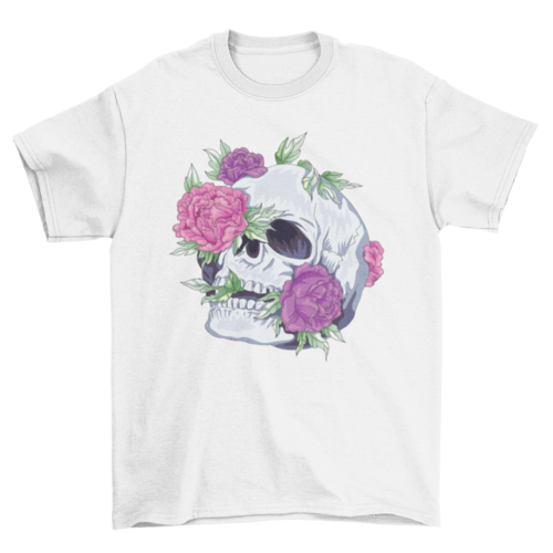 Flowers skull t-shirt