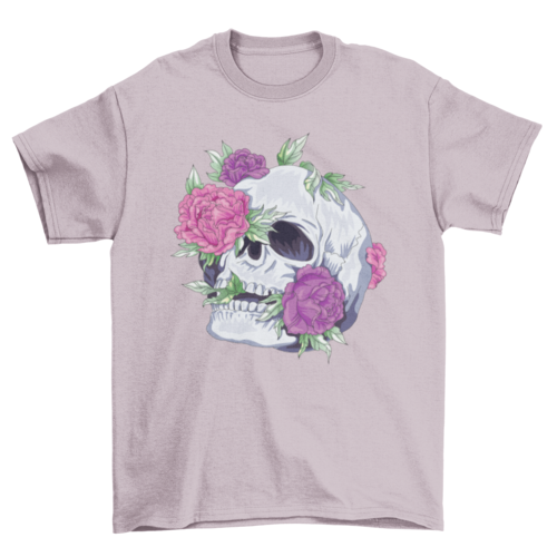 Flowers skull t-shirt