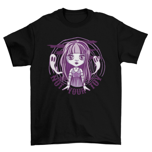 Goth doll and ghosts t-shirt