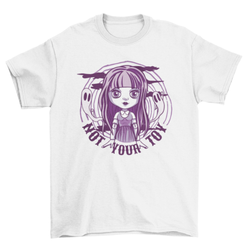 Goth doll and ghosts t-shirt