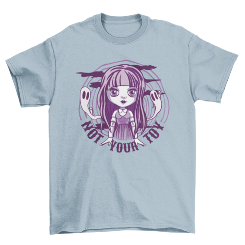 Goth doll and ghosts t-shirt