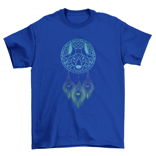 Wolf dream catcher t-shirt