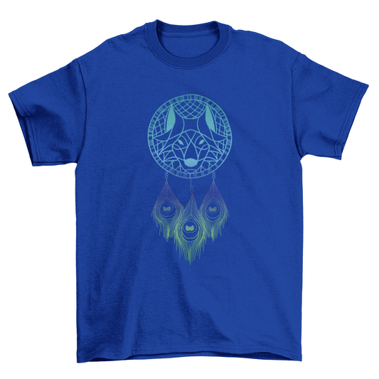 Wolf dream catcher t-shirt