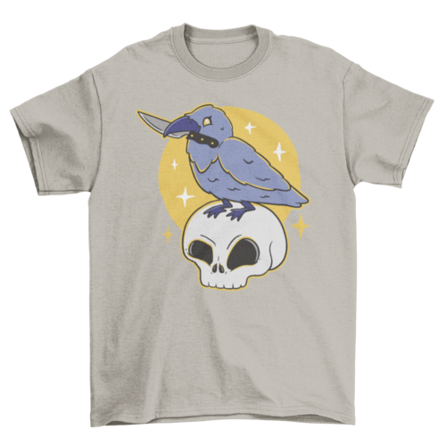 Pastel goth crow t-shirt