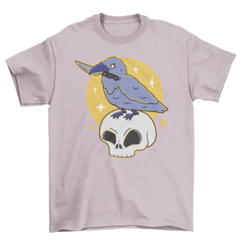 Pastel goth crow t-shirt