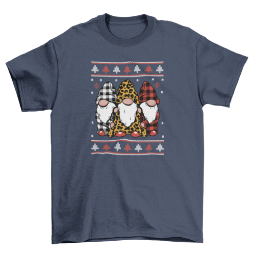 Gnomes in pyjamas christmas sweater t-shirt