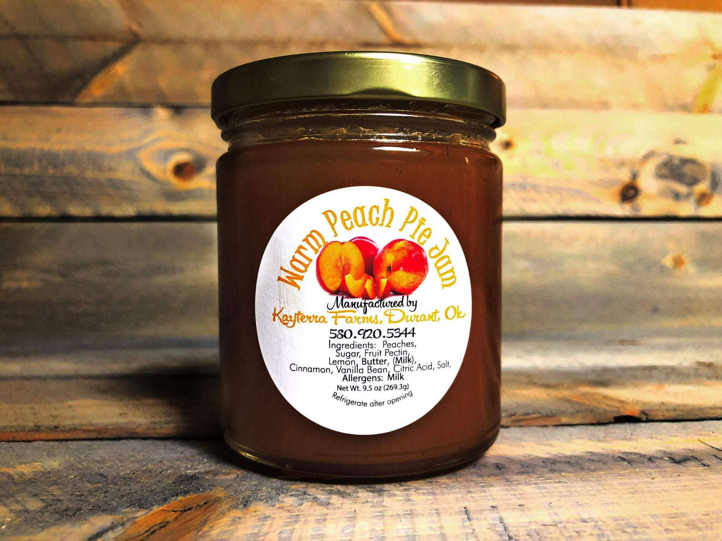 Warm Peach Pie Jam - 9.5oz