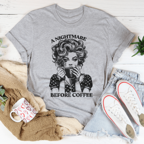 A Nightmare Before Coffee Tee