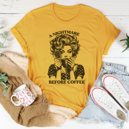 A Nightmare Before Coffee Tee