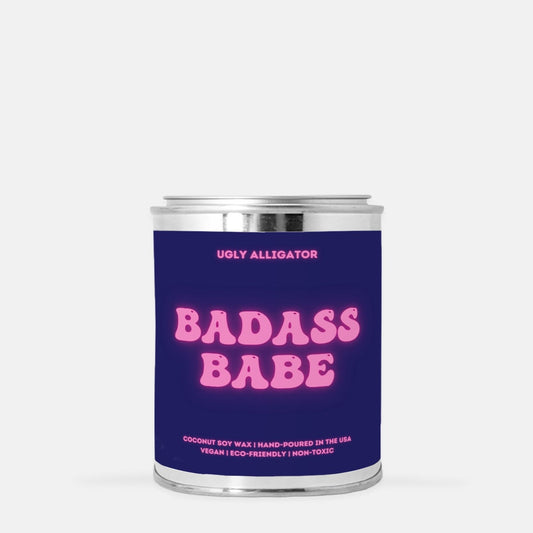 Bad Ass Babe Candle Paint Can (Hand Poured 16 oz.)