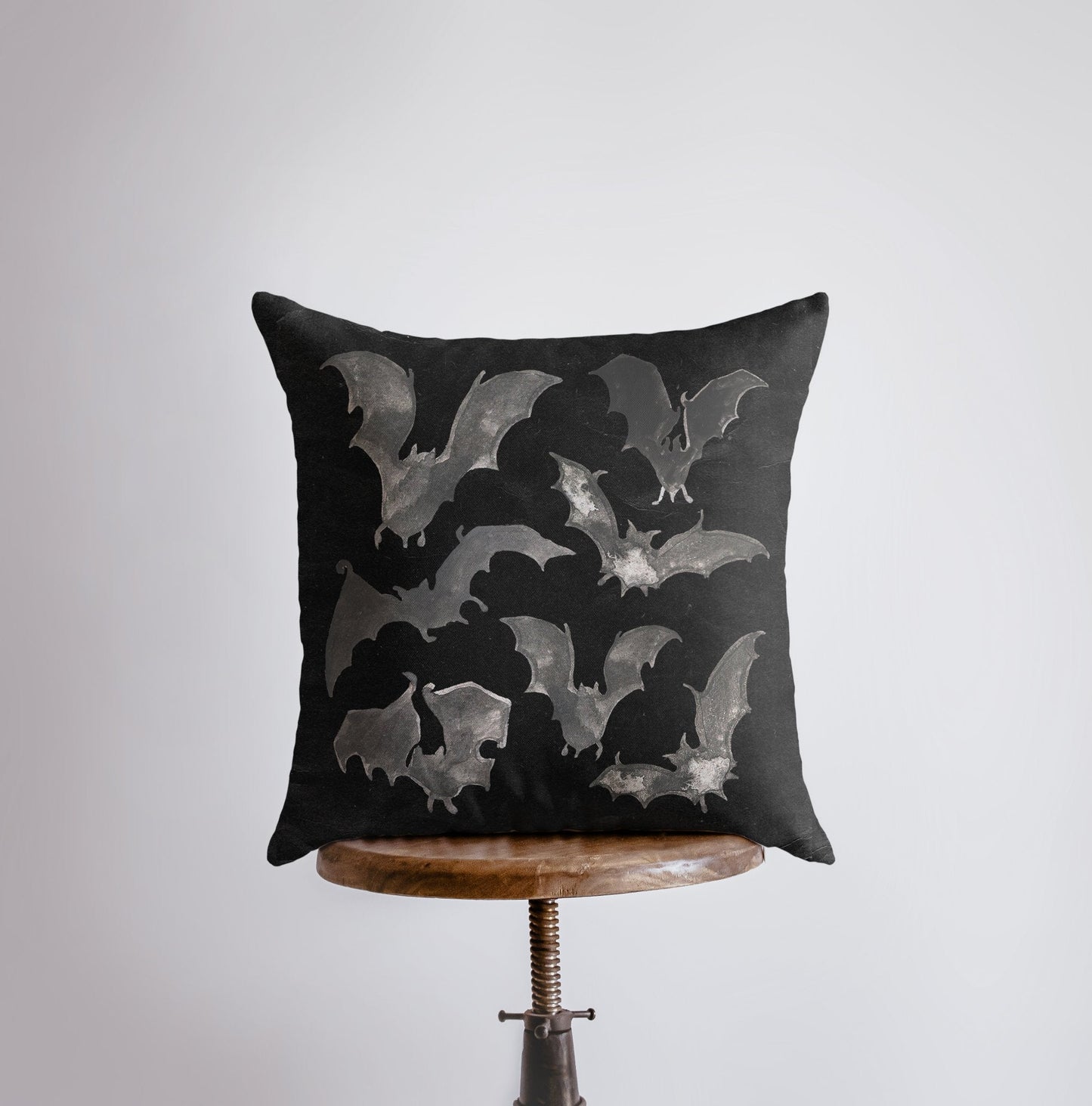 Bats on White Pillow Cover | Fall Décor | Farmhouse Pillows | Country